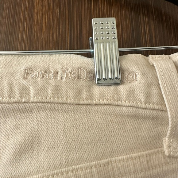 FAVORITE DAUGHTER Super High Rise Mini Boot Cut Jeans in Bone (J1) - Picture 5 of 6